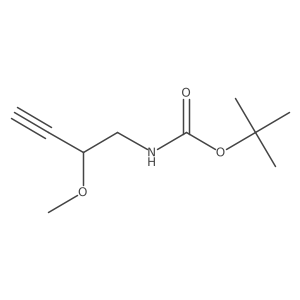 tert-butyl N-(2-methoxybut-3-yn-1-yl)carbamate结构式