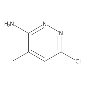 6-Chloro-4-iodopyridazin-3-amine Structure