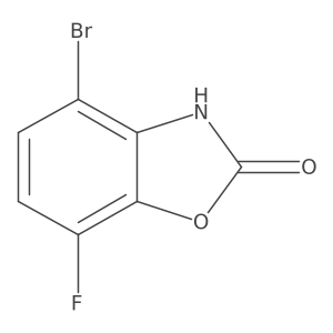 4-Bromo-7-fluorobenzo[d]oxazol-2(3H)-one结构式