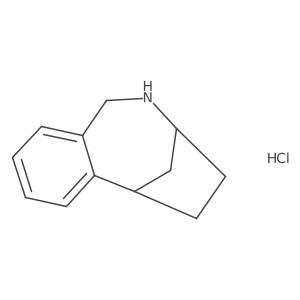 9-Azatricyclo[8.2.1.02,7]trideca-2,4,6-triene;hydrochloride结构式