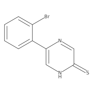 5-(2-Bromophenyl)-1,2-dihydropyrazine-2-thione Structure