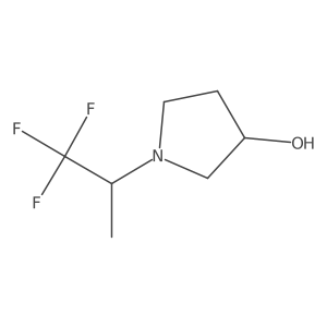 1-(1,1,1-Trifluoropropan-2-yl)pyrrolidin-3-ol结构式