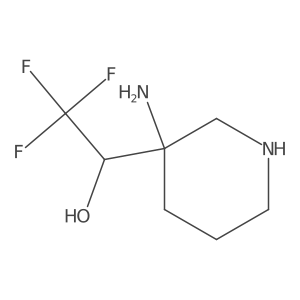 1-(3-Amino-3-piperidyl)-2,2,2-trifluoro-ethanol结构式