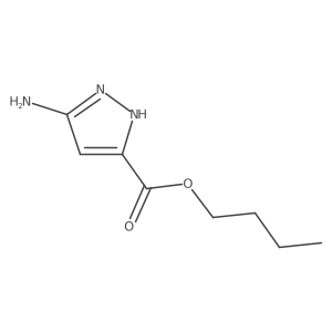 Butyl 5-amino-1H-pyrazole-3-carboxylate结构式