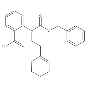 2-{[(Benzyloxy)carbonyl][2-(cyclohex-1-en-1-yl)ethyl]amino}benzoic acid结构式
