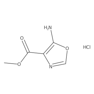 Methyl 5-aminooxazole-4-carboxylate hydrochloride结构式
