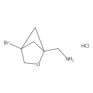 1-{4-Bromo-2-oxabicyclo[2.1.1]hexan-1-yl}methanamine hydrochloride Structure