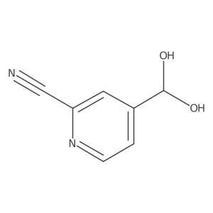 2-Cyanopyridine-4-carboxaldehyde hydrate结构式