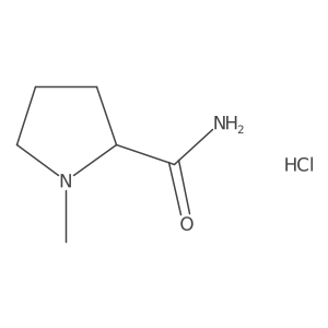 (2R)-1-methylpyrrolidine-2-carboxamide hydrochloride Structure