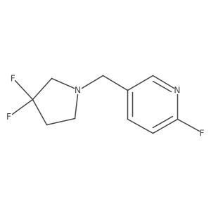 5-((3,3-Difluoropyrrolidin-1-yl)methyl)-2-fluoropyridine Structure