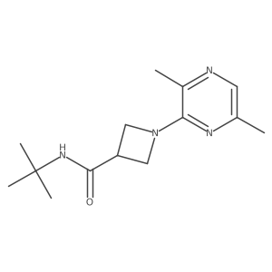 N-tert-butyl-1-(3,6-dimethylpyrazin-2-yl)azetidine-3-carboxamide Structure