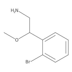 2-(2-Bromophenyl)-2-methoxyethan-1-amine Structure