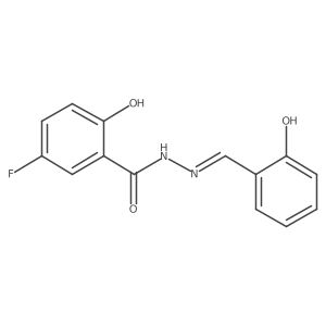 5-Fluoro-2-hydroxybenzoic acid 2-[(2-hydroxyphenyl)methylene]hydrazide Structure