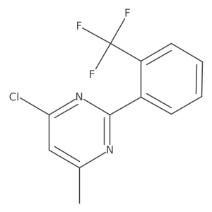 4-Chloro-6-methyl-2-(2-trifluoromethyl-phenyl)-pyrimidine Structure