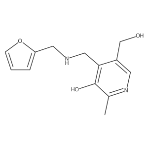 4-({[(Furan-2-yl)methyl]amino}methyl)-5-(hydroxymethyl)-2-methylpyridin-3-ol Structure