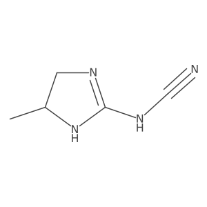 [(4-Methylimidazolidin-2-ylidene)amino]carbonitrile Structure