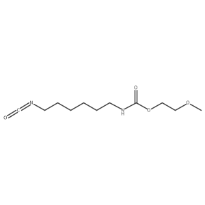Poly(oxy-1,2-ethanediyl), I+/--[[(6-isocyanatohexyl)amino]carbonyl]-I-methoxy-结构式
