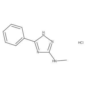 N-methyl-5-phenyl-4H-1,2,4-triazol-3-amine hydrochloride Structure