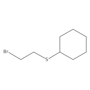 [(2-Bromoethyl)sulfanyl]cyclohexane结构式