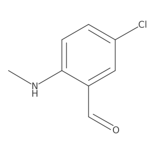 5-Chloro-2-(methylamino)benzaldehyde结构式