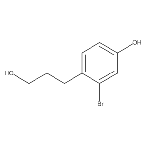 2-Bromo-4-hydroxybenzenepropanol结构式