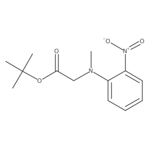 [Methyl-(2-nitrophenyl)-amino]acetic acid tert-butylester结构式