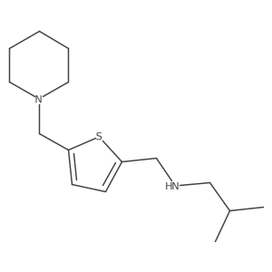 N-(2-Methylpropyl)-5-(1-piperidinylmethyl)-2-thiophenemethanamine Structure