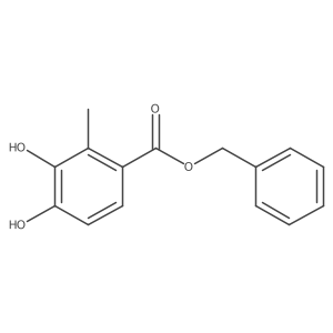Phenylmethyl 3,4-dihydroxy-2-methylbenzoate结构式