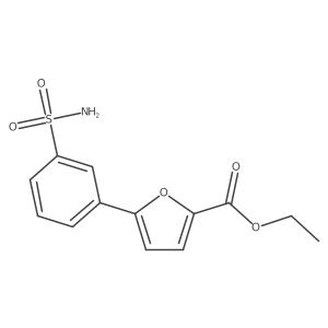 Ethyl 5-[3-(aminosulfonyl)phenyl]-2-furancarboxylate Structure