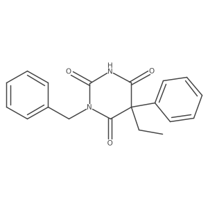(S)-Benzylphenobarbital Structure