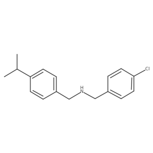 N-(4-Chlorobenzyl)-N-(4-isopropylbenzyl)amine结构式