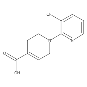 1-(3-chloropyridin-2-yl)-1,2,3,6-tetrahydropyridine-4-carboxylic Acid Structure