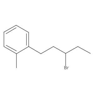 1-(3-Bromopentyl)-2-methylbenzene结构式