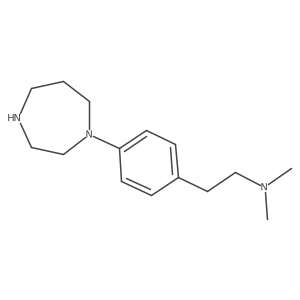 4-(Hexahydro-1H-1,4-diazepin-1-yl)-N,N-dimethylbenzeneethanamine结构式