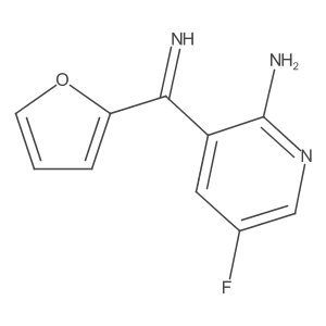 5-Fluoro-3-(2-furanyliminomethyl)-2-pyridinamine结构式