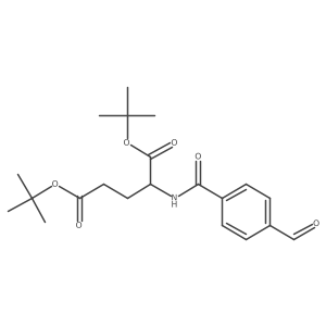 Di-tert-butyl N-(4-formylbenzoyl)-L-glutamate结构式
