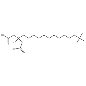 3-(12,12-Dimethyltridecyl)-3-hydroxypentanedioic acid Structure