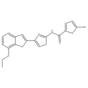 5-bromo-N-(4-(7-ethoxybenzofuran-2-yl)thiazol-2-yl)thiophene-2-carboxamide Structure