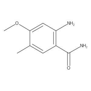4-Methoxy-5-methyl-2-amino-benzamide结构式