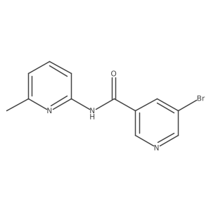 5-bromo-N-(6-methylpyridin-2-yl)nicotinamide Structure