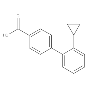 2'-Cyclopropylbiphenyl-4-carboxylic acid Structure