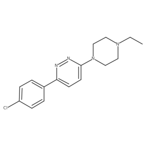 3-(4-chlorophenyl)-6-(4-ethylpiperazin-1-yl)pyridazine结构式
