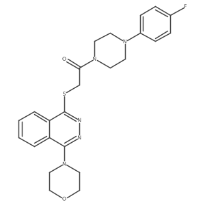 1-(4-(4-Fluorophenyl)piperazin-1-yl)-2-((4-morpholinophthalazin-1-yl)thio)ethanone Structure