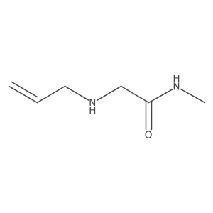 N-methyl-2-[(prop-2-en-1-yl)amino]acetamide结构式