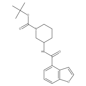 3-[(Benzofuran-4-carbonyl)-amino]-piperidine-1-carboxylic acid tert-butyl ester Structure