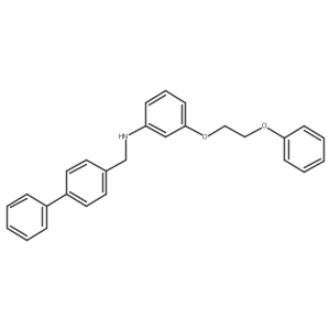N-([1,1'-Biphenyl]-4-ylmethyl)-3-(2-phenoxyethoxy)aniline Structure