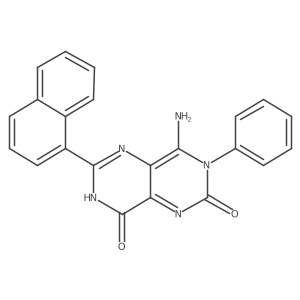 4-Imino-6-(1-naphthyl)-3-phenyl-1,3,7-trihydro-5,7-diazaquinazoline-2,8-dione Structure