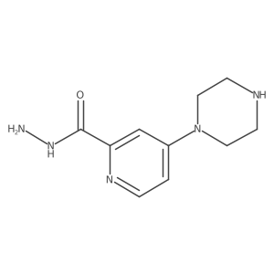 2-Pyridinecarboxylic acid,4-(1-piperazinyl)-,hydrazide结构式