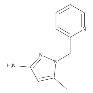 5-methyl-1-pyridine-2-ylmethyl-1H-pyrazole-3-ylamine结构式