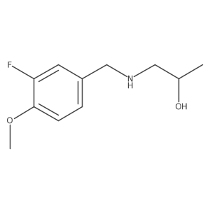 1-{[(3-Fluoro-4-methoxyphenyl)methyl]amino}propan-2-ol结构式